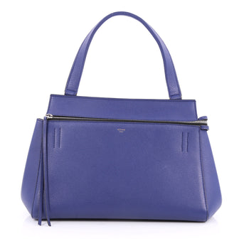 Celine Edge Bag Leather Small Blue 2609401