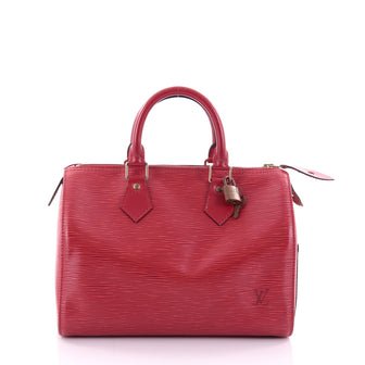 Louis Vuitton Speedy Handbag Epi Leather 25 Red 2610104