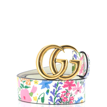 Gucci GG Marmont Belt Printed Leather Wide