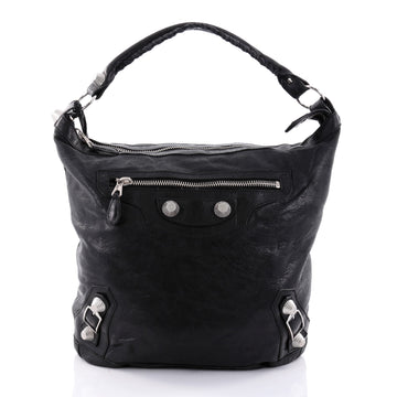 Balenciaga Day Hobo Giant Studs Leather Black 2610902