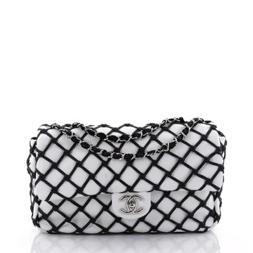 Chanel Canebiers Flap Bag Calfskin Jumbo White 2611403