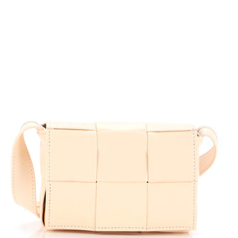 Bottega Veneta Cassette Crossbody Bag Padded Maxi Intrecciato Leather Candy