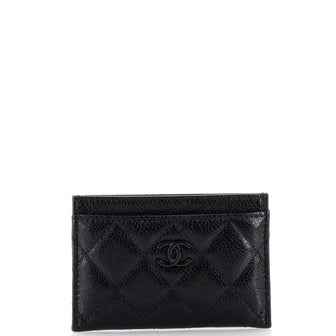 Chanel Classic Card Holder Quilted Caviar