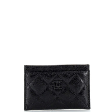 Chanel Classic Card Holder Quilted Caviar