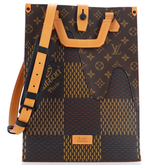 Louis Vuitton Nigo Tote Limited Edition Giant Damier and Monogram Canvas Mini