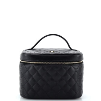 Chanel Classic Vanity Case Quilted Caviar Medium