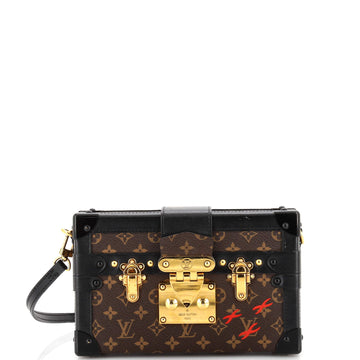 Louis Vuitton Petite Malle Handbag Monogram Canvas