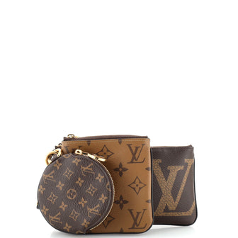 Louis Vuitton Trio Pouch Set Reverse Monogram Giant
