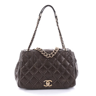 Chanel Pondichery Flap Bag Quilted Aged Calfskin Large 2613601
