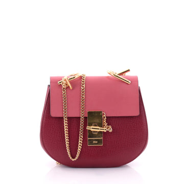 Chloe Drew Crossbody Bag Leather Small Red 2613701