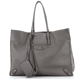 Balenciaga Papier A4 Zip Around Classic Studs Bag Leather Large