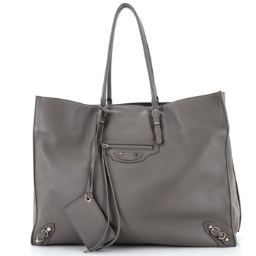 Balenciaga Papier A4 Zip Around Classic Studs Bag Leather Large