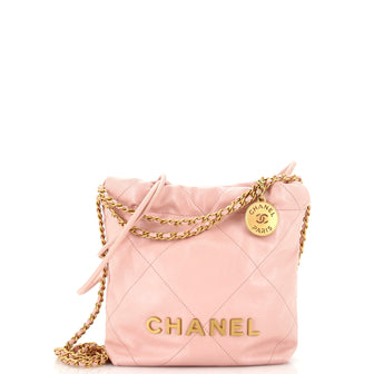 Chanel 22 Chain Hobo Quilted Calfskin Mini
