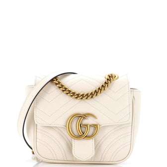 Gucci GG Marmont Square Flap Bag Matelasse Leather Mini