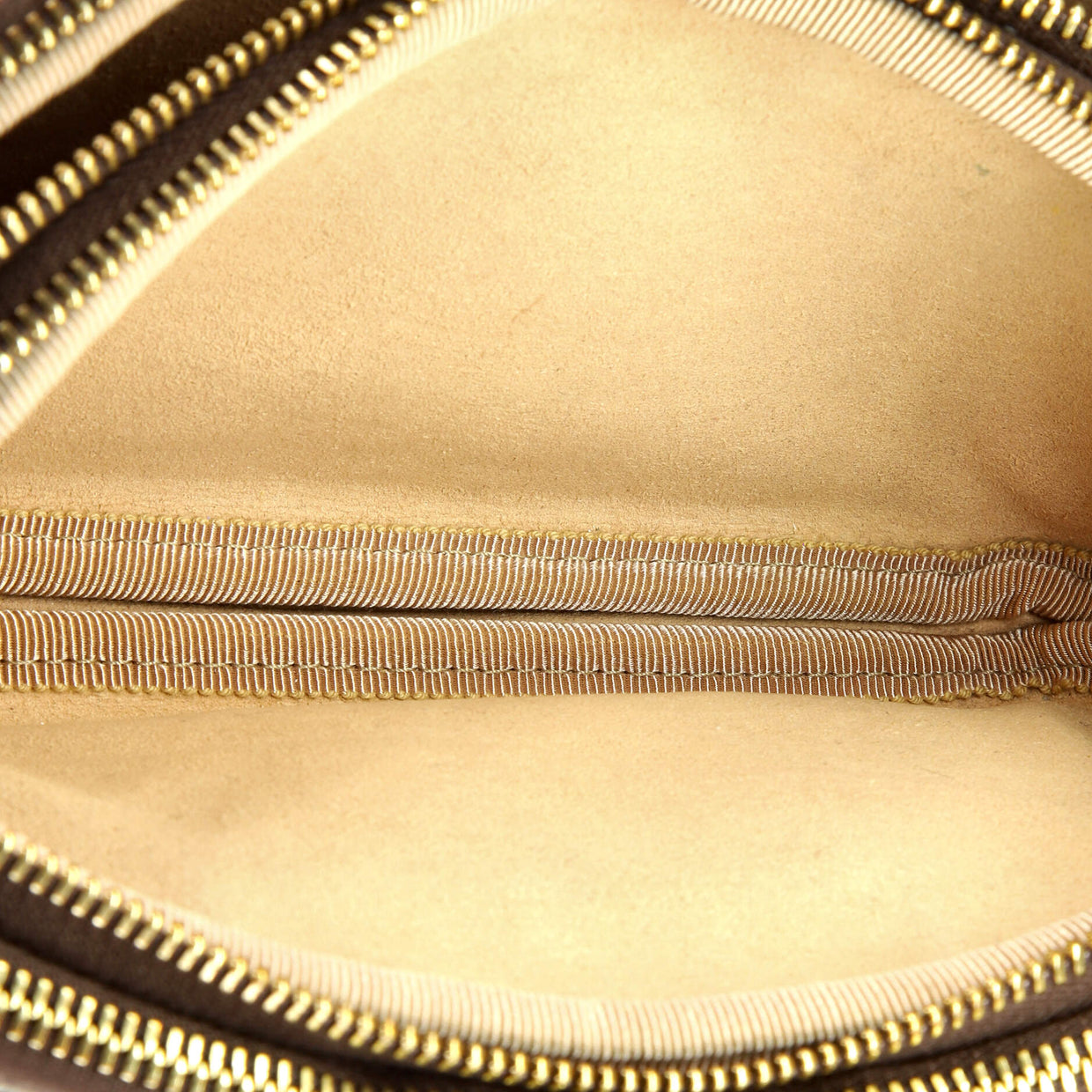 Gucci Ophidia Triple Zip Crossbody Bag GG Coated Canvas Mini Brown 2615261