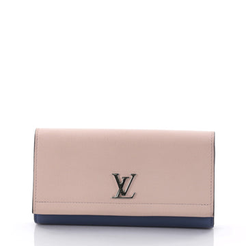 Louis Vuitton Lockme II Wallet Calfskin Blue 2615509