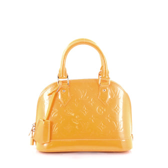 Louis Vuitton Alma Handbag Monogram Vernis BB Yellow 2615703