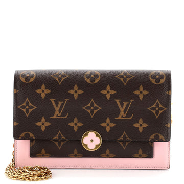 Louis Vuitton Flore Chain Wallet Monogram Canvas
