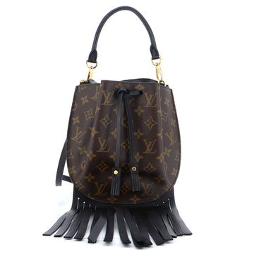 Louis Vuitton Fringed Noe Bag Monogram Canvas with Leather