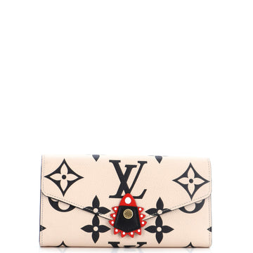 Louis Vuitton Sarah Wallet Limited Edition Crafty Monogram Empreinte Giant