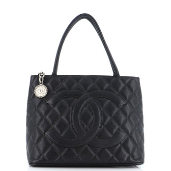 Chanel Medallion Tote Quilted Caviar