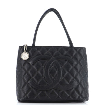 Chanel Medallion Tote Quilted Caviar