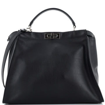 Fendi Monster Peekaboo Bag Calfskin and Python Large