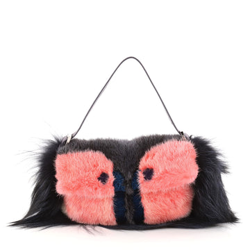 Fendi Monster Baguette Fur Pink 2617301
