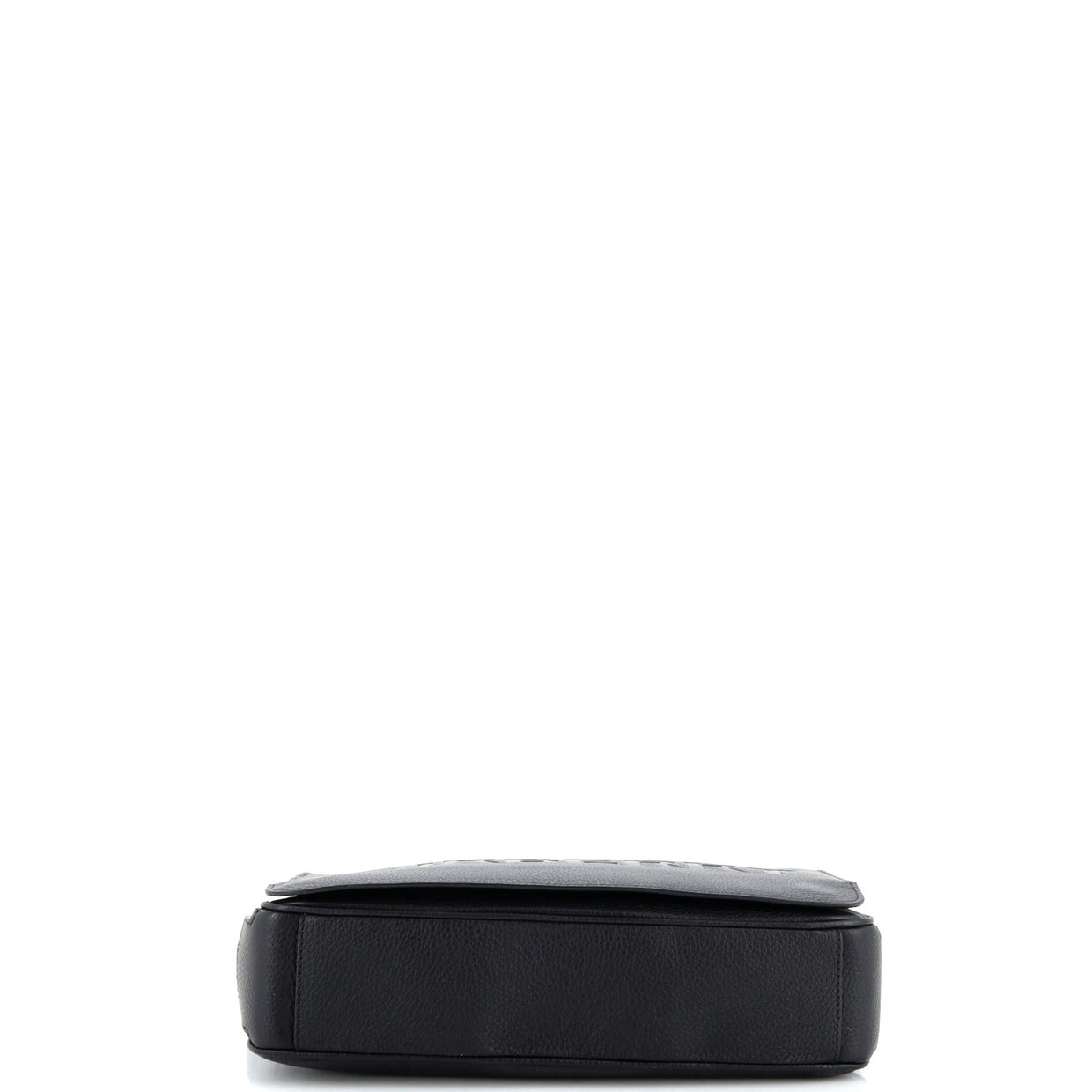 Burberry Bruno Messenger Bag Embossed Leather Black 2617391