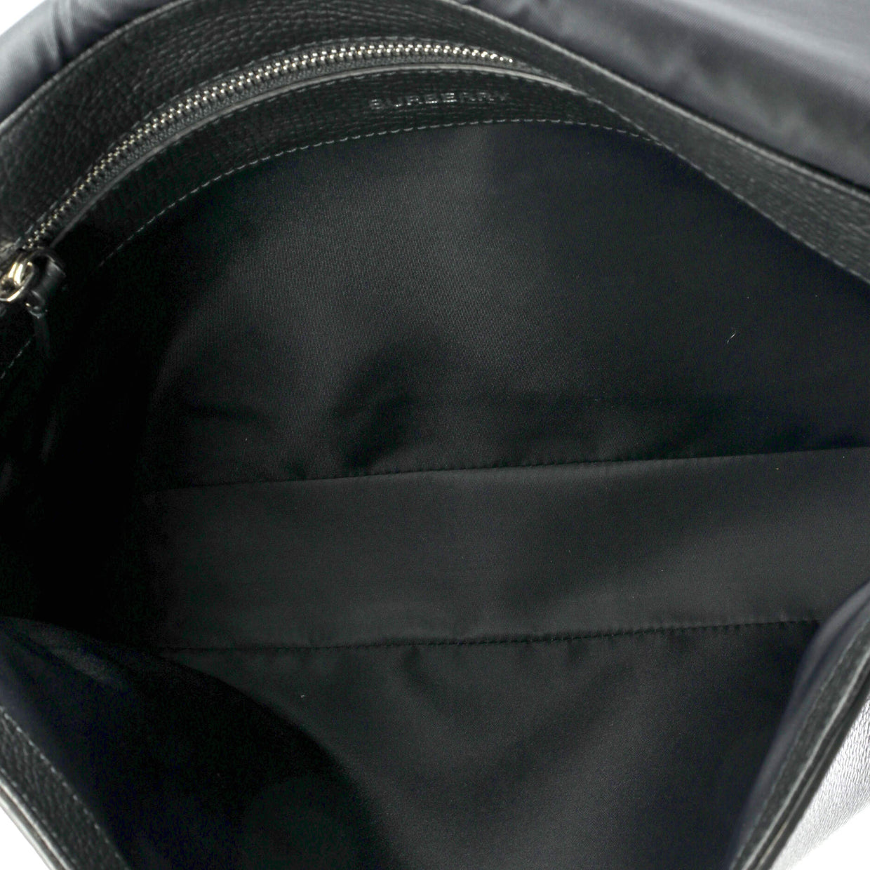 Burberry Bruno Messenger Bag Embossed Leather Black 2617391