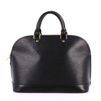 Louis Vuitton Vintage Alma Handbag Epi Leather PM Black 2617401