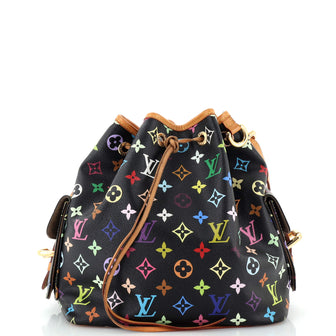 Louis Vuitton Petit Noe Handbag Monogram Multicolor