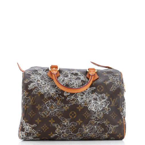 Louis Vuitton Speedy Handbag Limited Edition Monogram Dentelle 30