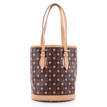 Louis Vuitton Bucket Bag Limited Edition Cerises Brown 2618201