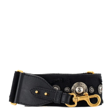 Christian Dior Shoulder Strap Embellished Oblique Canvas