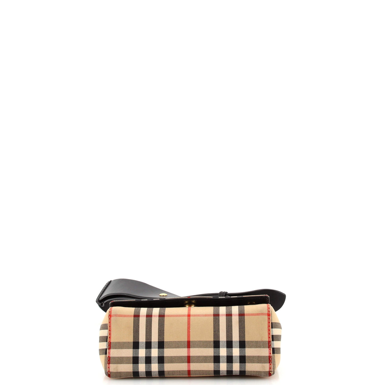 Burberry Hackberry Shoulder Bag Vintage Check Canvas Small Neutral 2619391