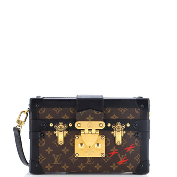 Louis Vuitton Petite Malle Handbag Monogram Canvas