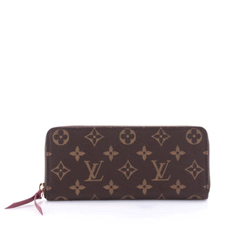 Louis Vuitton Clemence Wallet Monogram Canvas Brown 2621003