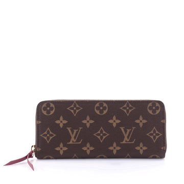 Louis Vuitton Clemence Wallet Monogram Canvas Brown 2621003