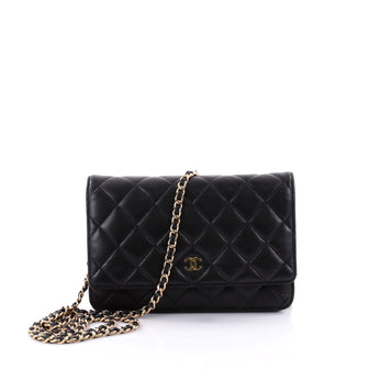 Chanel Wallet on Chain Quilted Lambskin Black 2621701