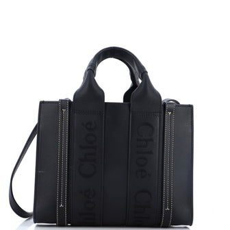 Chloe Woody Convertible Tote Leather Small