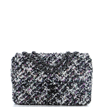 Chanel CC Chain Flap Bag Multicolor Sequins Mini