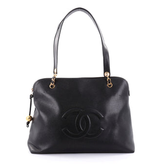 Chanel Vintage Timeless Zip Tote Caviar Large Black 2622102