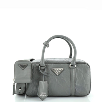 Prada Re-Edition Top Handle Bauletto Bag Nappa Antique Medium