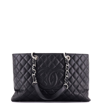 Chanel Grand Shopping Tote Quilted Caviar XL