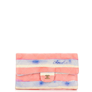 Chanel L-Flap Wallet Quilted Lambskin Compact