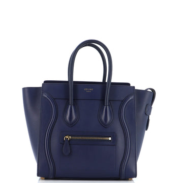 Celine Luggage Bag Smooth Leather Micro