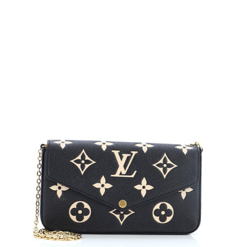 Louis Vuitton Felicie Pochette Bicolor Monogram Empreinte Giant