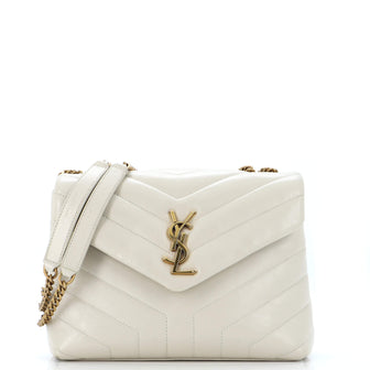 Saint Laurent Loulou Shoulder Bag Matelasse Chevron Leather Small