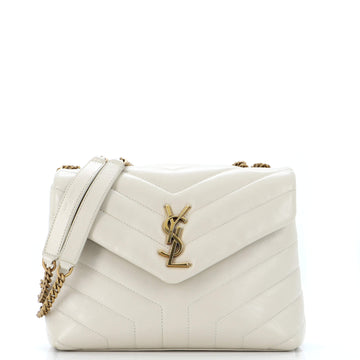Saint Laurent Loulou Shoulder Bag Matelasse Chevron Leather Small
